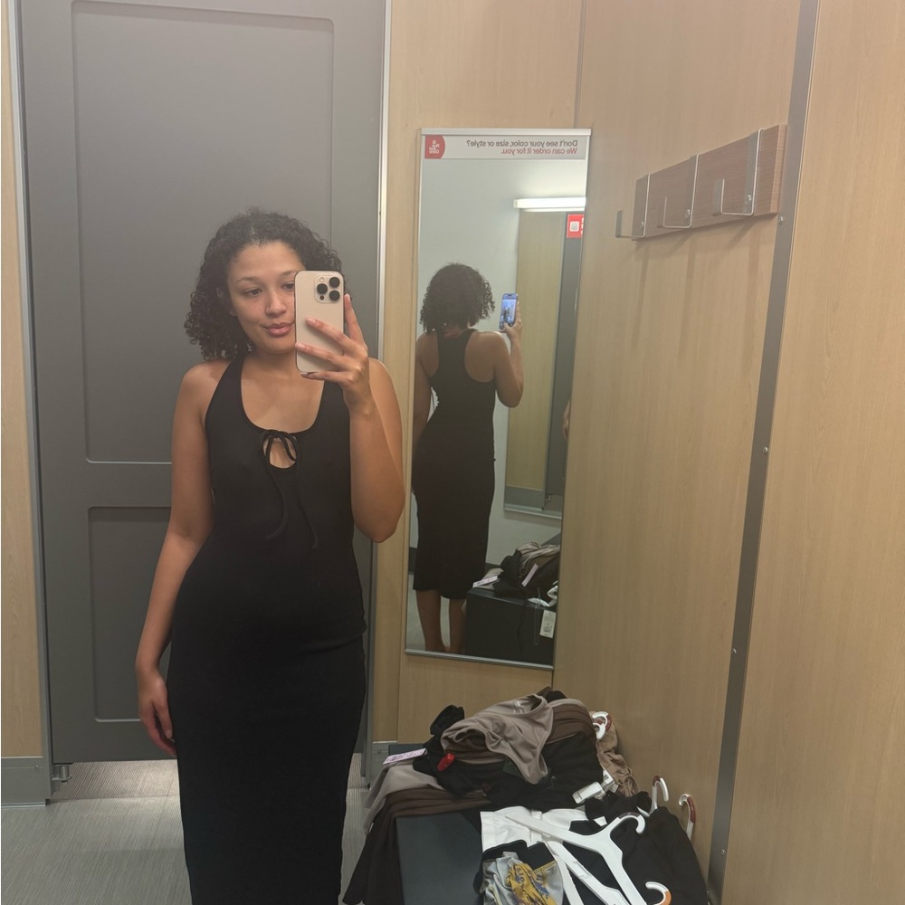 Wild Fable Black Backless Dress
